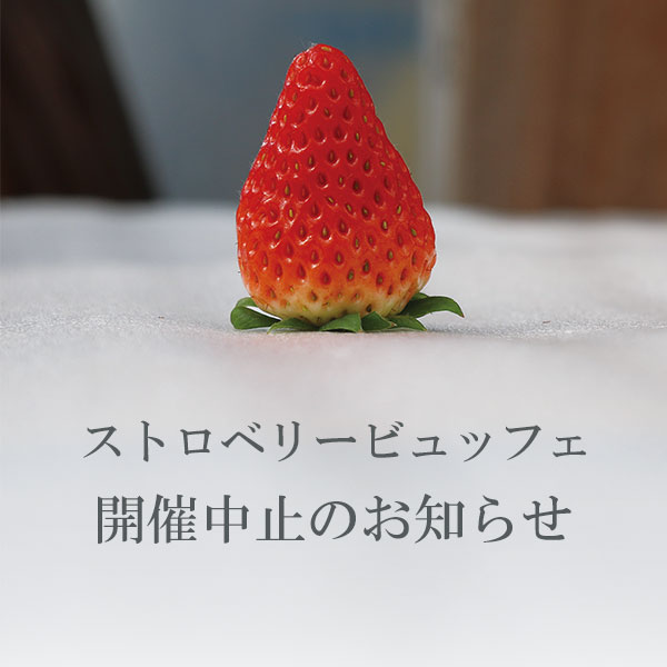 ストロベリービュッフェ開催中止のお知らせ